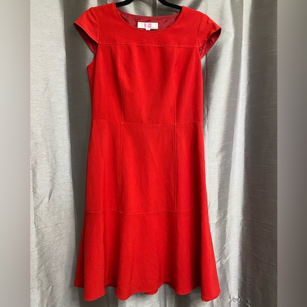 Red Women's Fit-and-Flare Dress